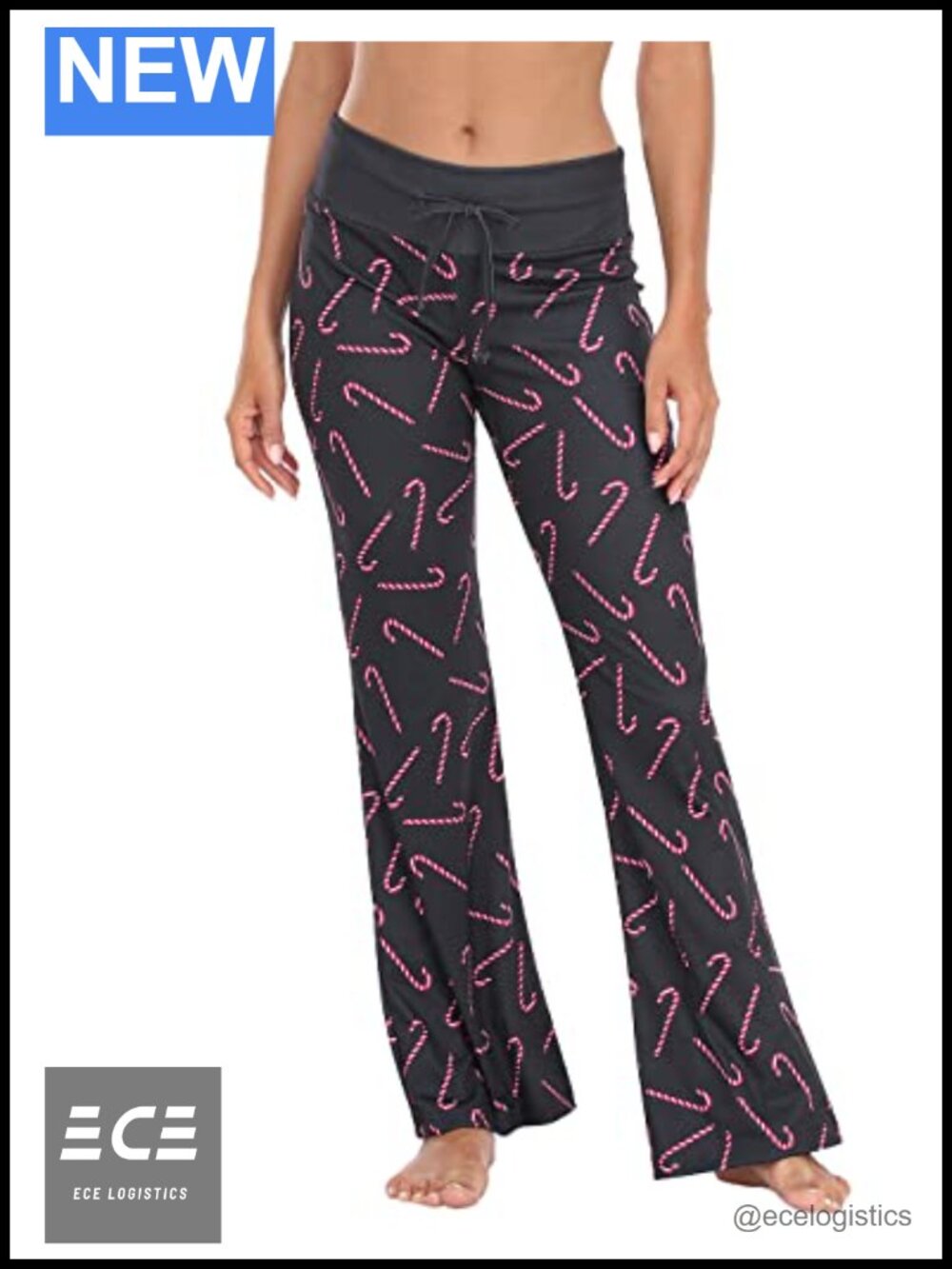Womens Wide Leg Pajama Lounge Pants Soft Stretch Sleep Bottoms